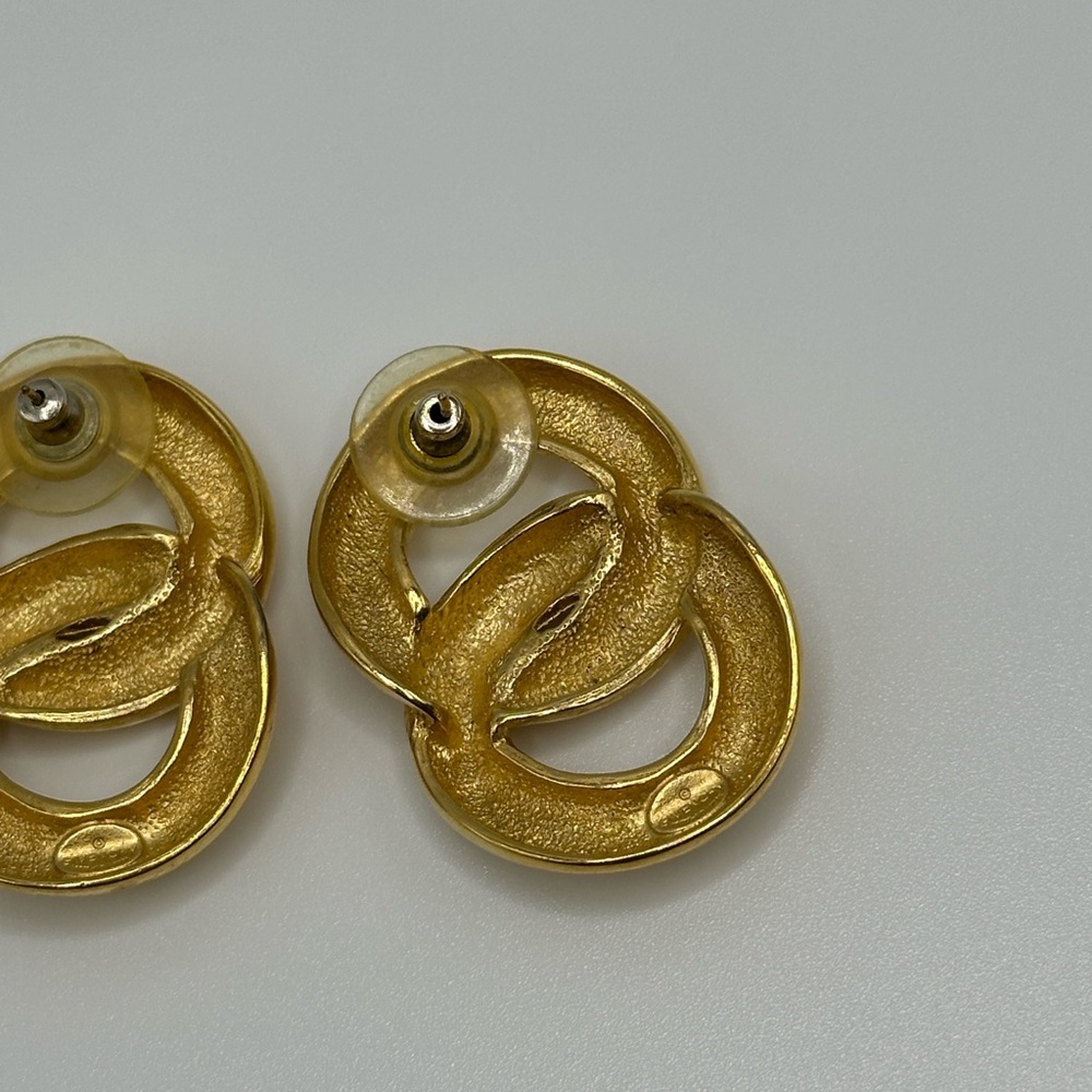 Givenchy Double Loop Infinity Figure Eight Gold P… - image 2